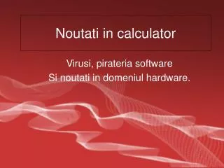 noutati in calculator