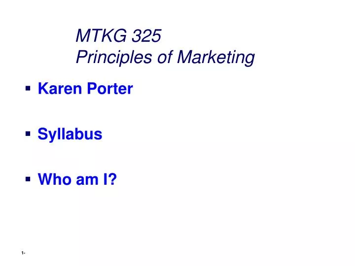 mtkg 325 principles of marketing