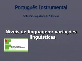 portugu s instrumental