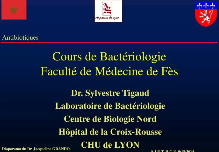 cours de bact riologie facult de m decine de f s