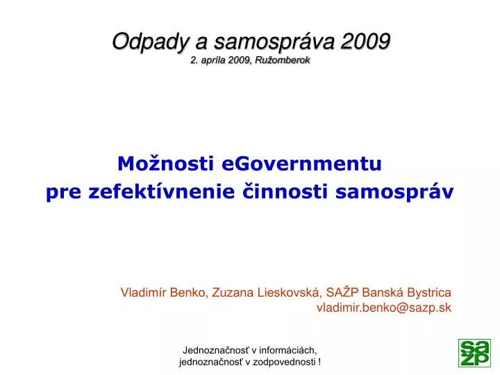 odpady a samospr va 2009 2 apr la 2009 ru omberok
