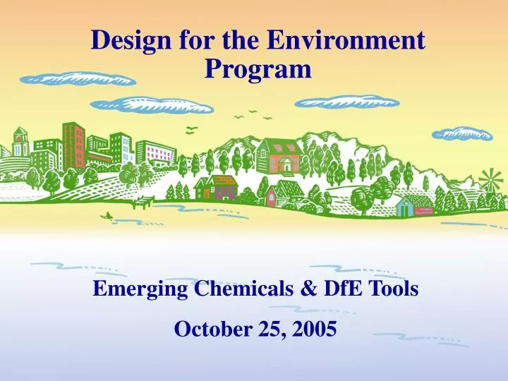 design for the environment program