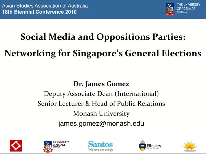 social media and oppositions parties networking for singapore s general elections