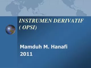 instrumen derivatif opsi