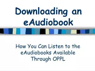 Downloading an eAudiobook