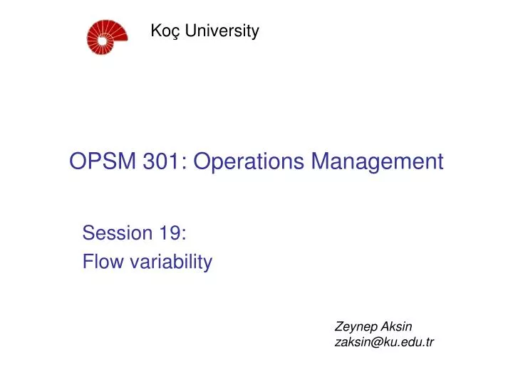 opsm 301 operations management