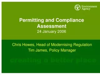 Permitting and Compliance Assessment 24 January 2006