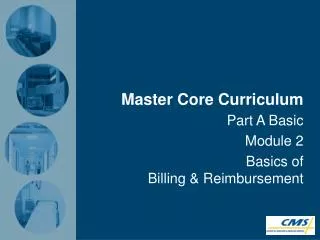 Master Core Curriculum