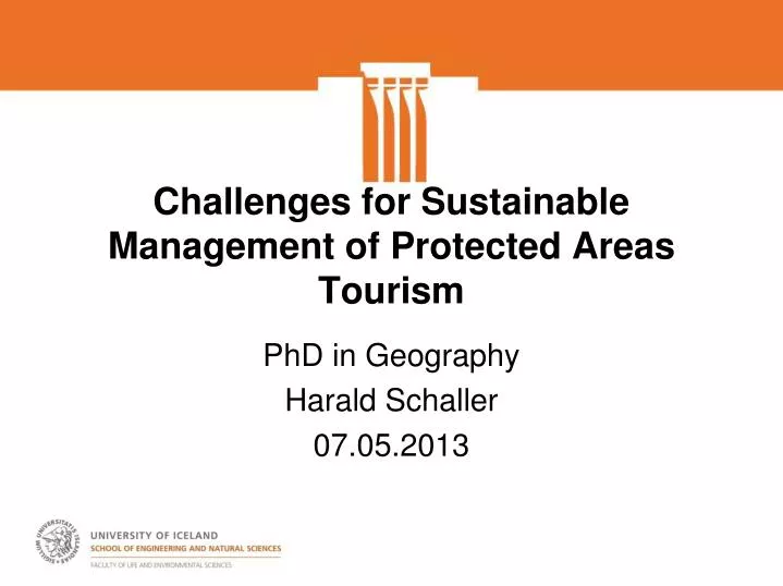 challenges for sustainable management of protected areas tourism