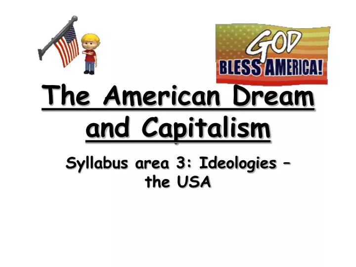 the american dream and capitalism