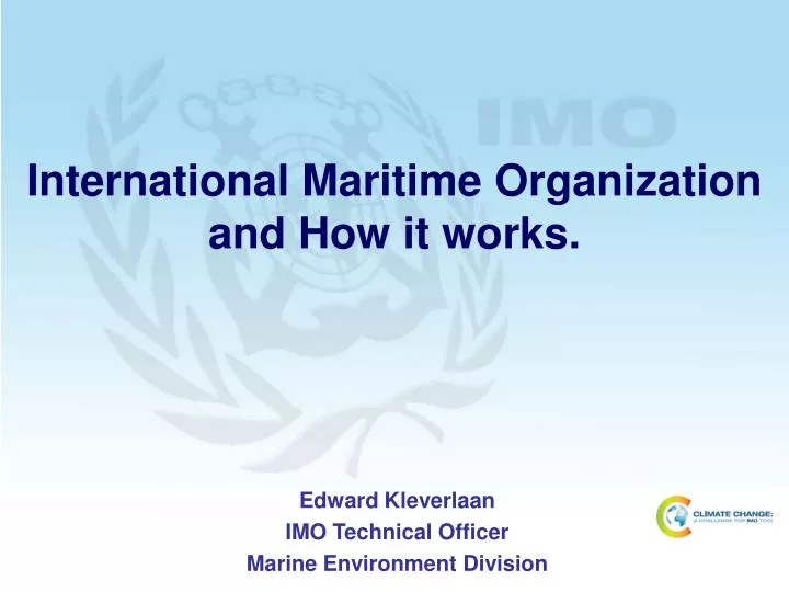 international maritime organization and how it works