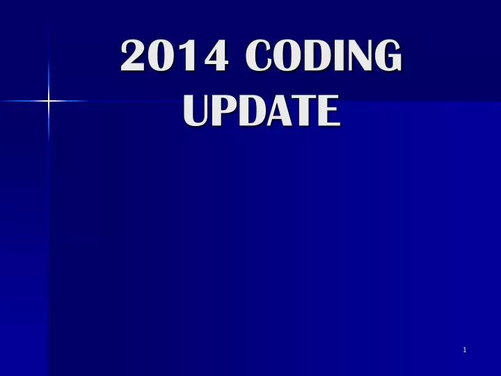 2014 coding update