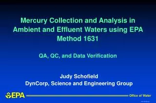 Judy Schofield DynCorp, Science and Engineering Group