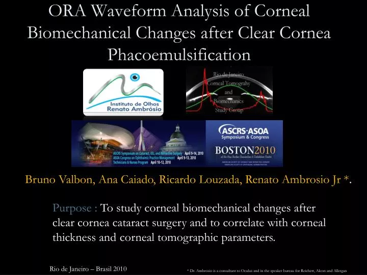ora waveform analysis of corneal biomechanical changes after clear cornea phacoemulsification