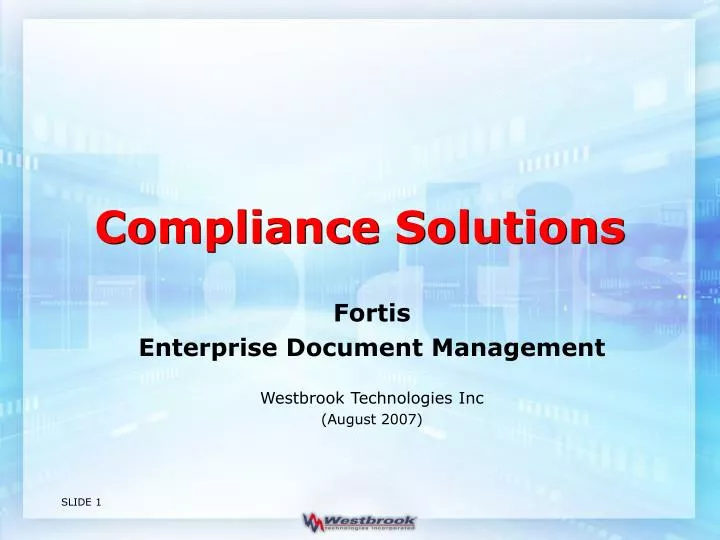 compliance solutions