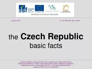 the Czech Republic basic facts