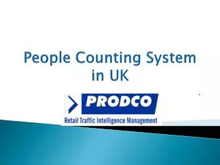 People Counting System in UK - www.prodcotech.com#
