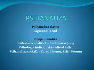 psihanaliza