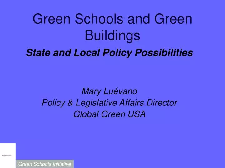 green schools and green buildings