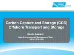Carbon Capture and Storage (CCS) Offshore Transport and Storage - slide 1
