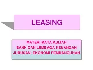 PPT - LEASING PowerPoint Presentation, Free Download - ID:3576510