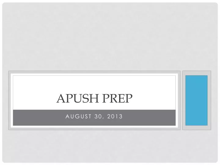 apush prep