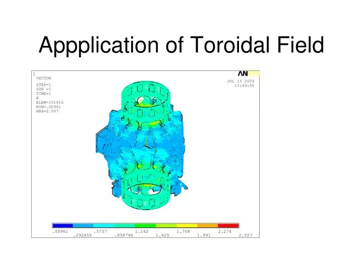 appplication of toroidal field