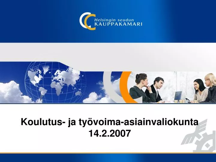 koulutus ja ty voima asiainvaliokunta 14 2 2007