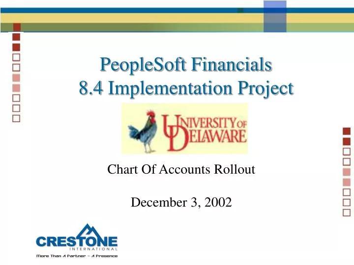 peoplesoft financials 8 4 implementation project