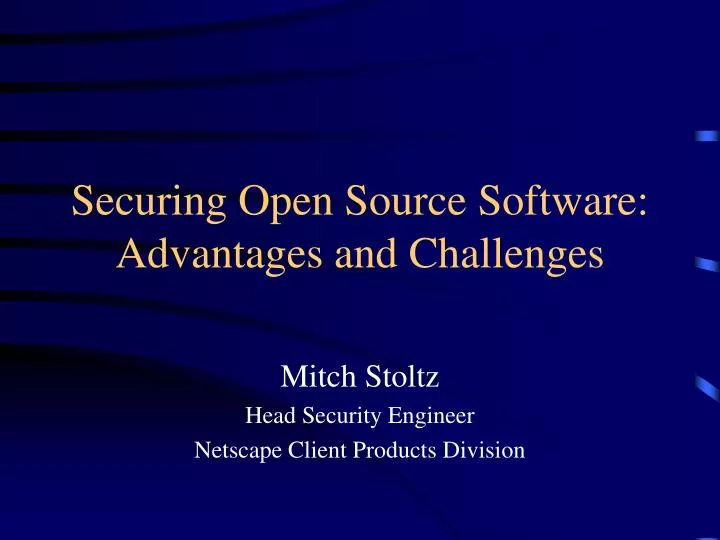 securing open source software advantages and challenges