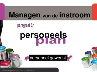 managen van de instroom