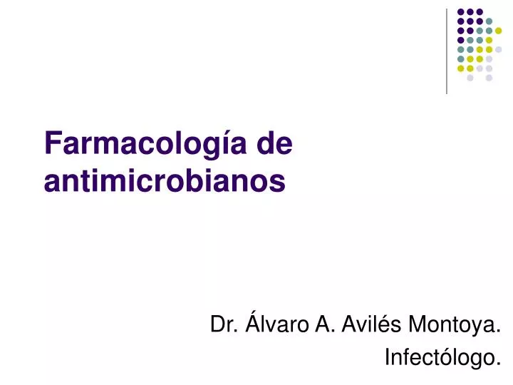 farmacolog a de antimicrobianos