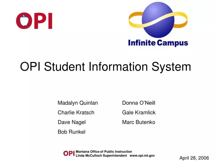 opi student information system