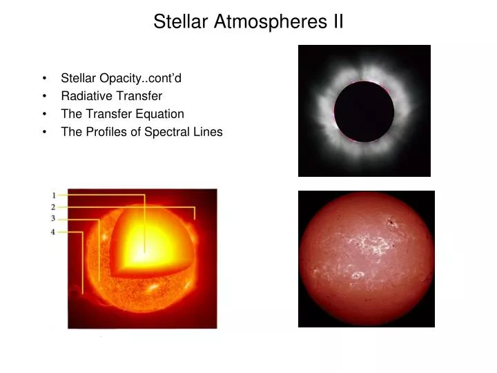 stellar atmospheres ii
