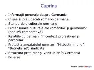 cuprins