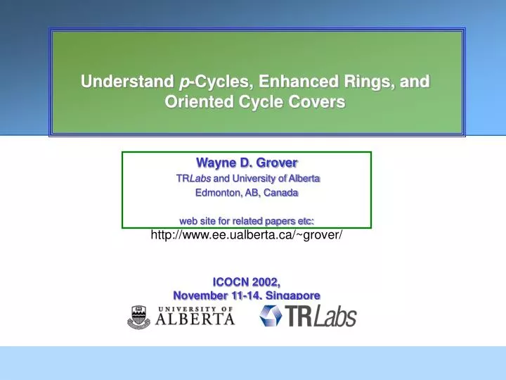 understand p cycles enhanced rings and oriented cycle covers