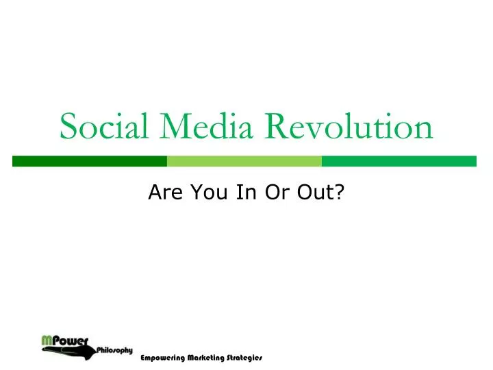 social media revolution