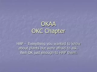 OKAA OKC Chapter