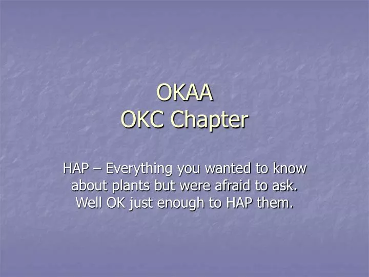 okaa okc chapter