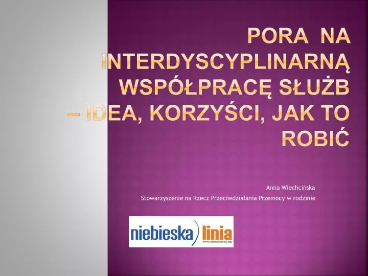 pora na interdyscyplinarn wsp prac s u b idea korzy ci jak to robi