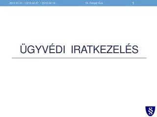 gyv di iratkezel s