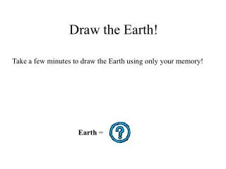 draw the earth