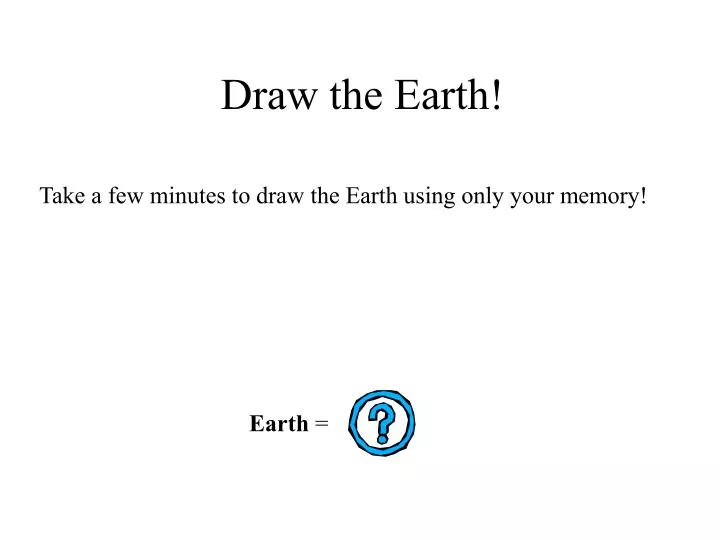 draw the earth
