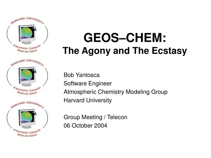 geos chem the agony and the ecstasy