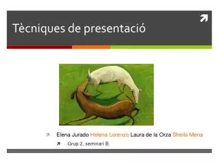 t cniques de presentaci