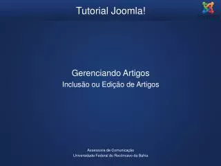 tutorial joomla