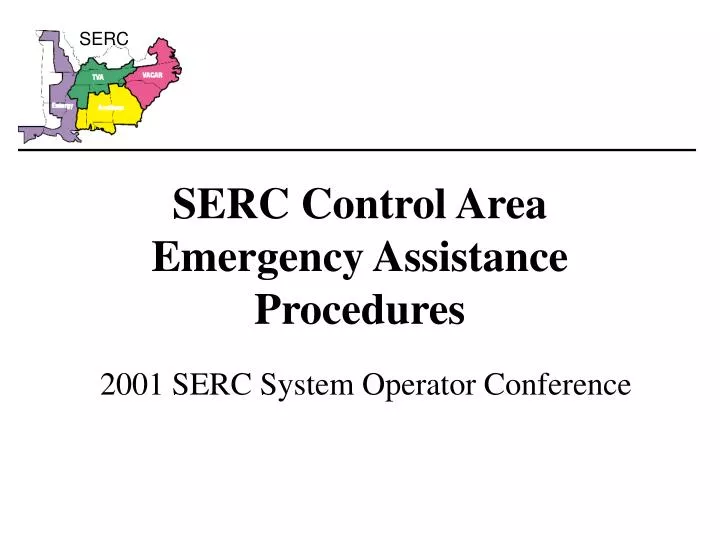 serc control area emergency assistance procedures
