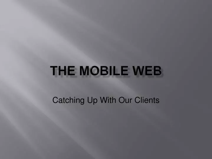 the mobile web