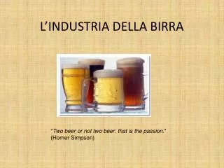 l industria della birra