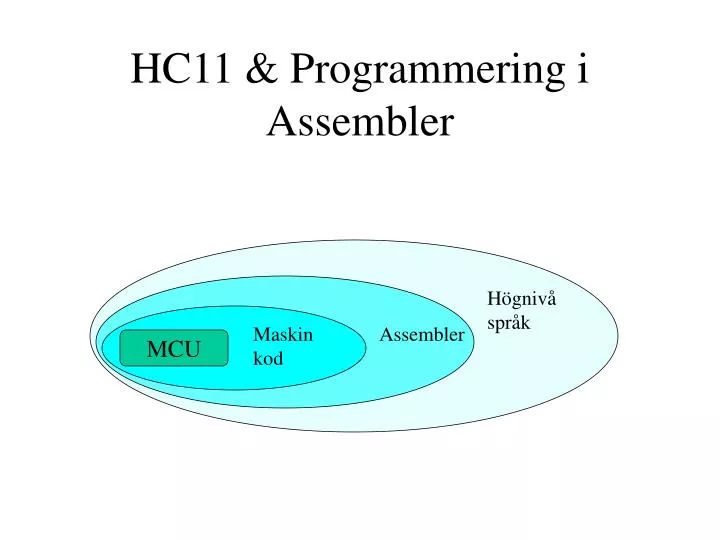 hc11 programmering i assembler